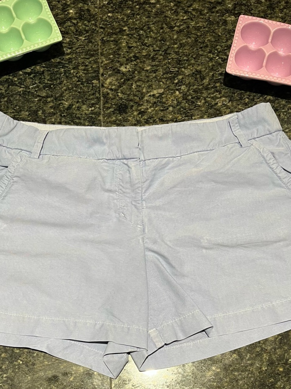 J. Crew Sky Blue Cotton Chino Shorts - Picture 2 of 7